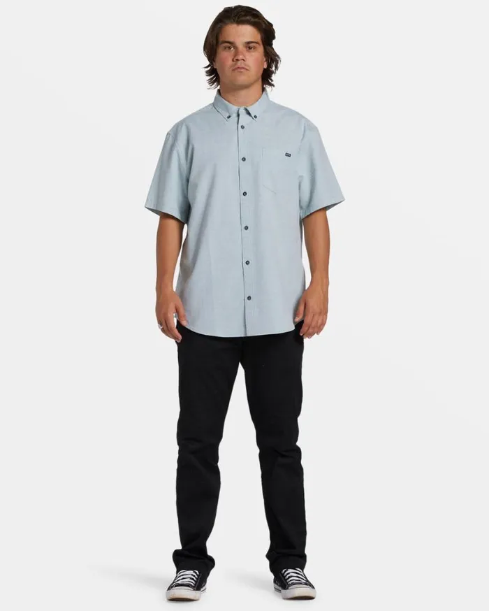 Billabong All Day Short Sleeve Shirt Jade Stone Mens Shirts Billabong All Day Short Sleeve Shirt Jade Stone Mens Shirts