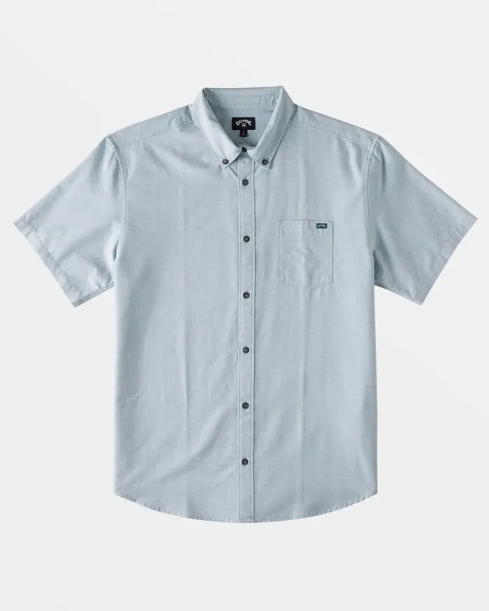 Billabong All Day Short Sleeve Shirt Jade Stone Mens Shirts Billabong All Day Short Sleeve Shirt Jade Stone Mens Shirts