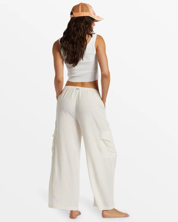 Billabong Beach Babe Cargo Pants Salt Crystal Womens Jeans and Pants Billabong Beach Babe Cargo Pants Salt Crystal Womens Jeans and Pants