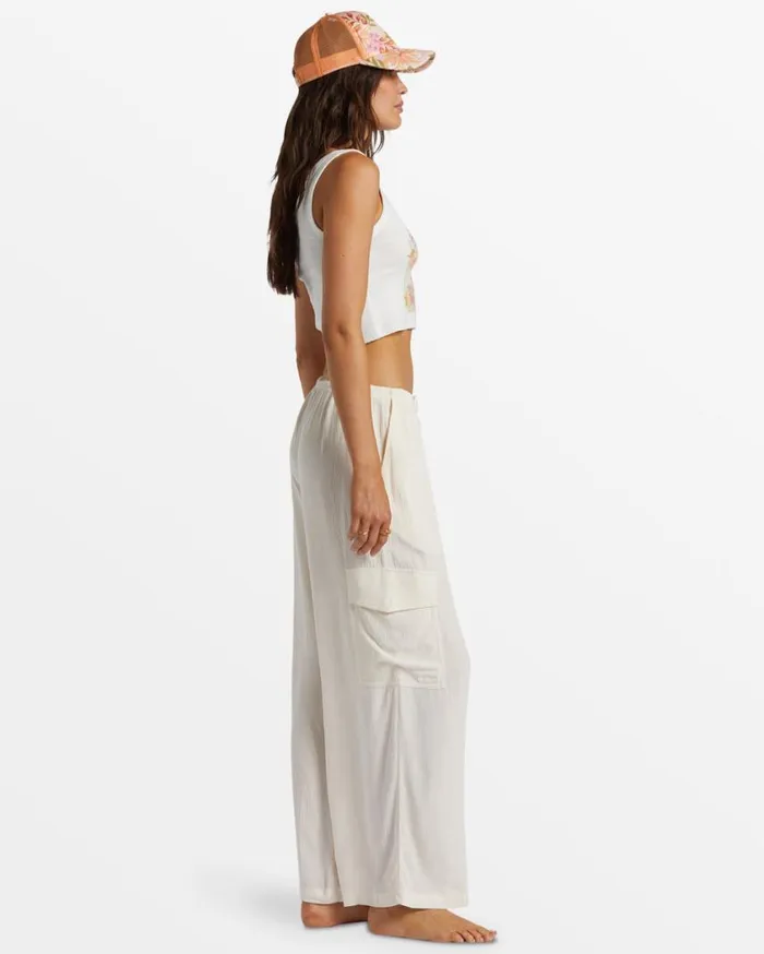 Billabong Beach Babe Cargo Pants Salt Crystal Womens Jeans and Pants Billabong Beach Babe Cargo Pants Salt Crystal Womens Jeans and Pants