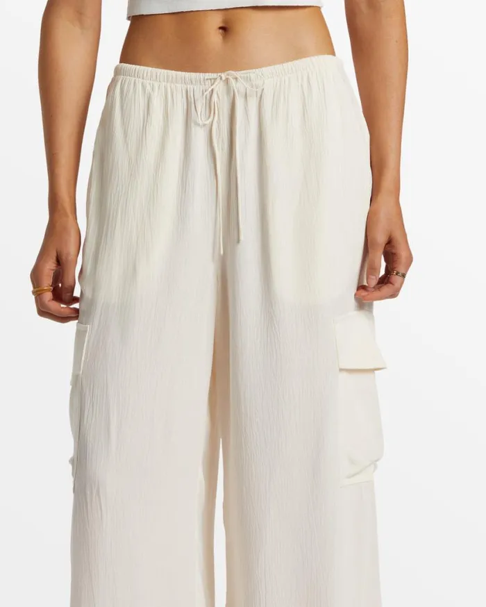 Billabong Beach Babe Cargo Pants Salt Crystal Womens Jeans and Pants Billabong Beach Babe Cargo Pants Salt Crystal Womens Jeans and Pants