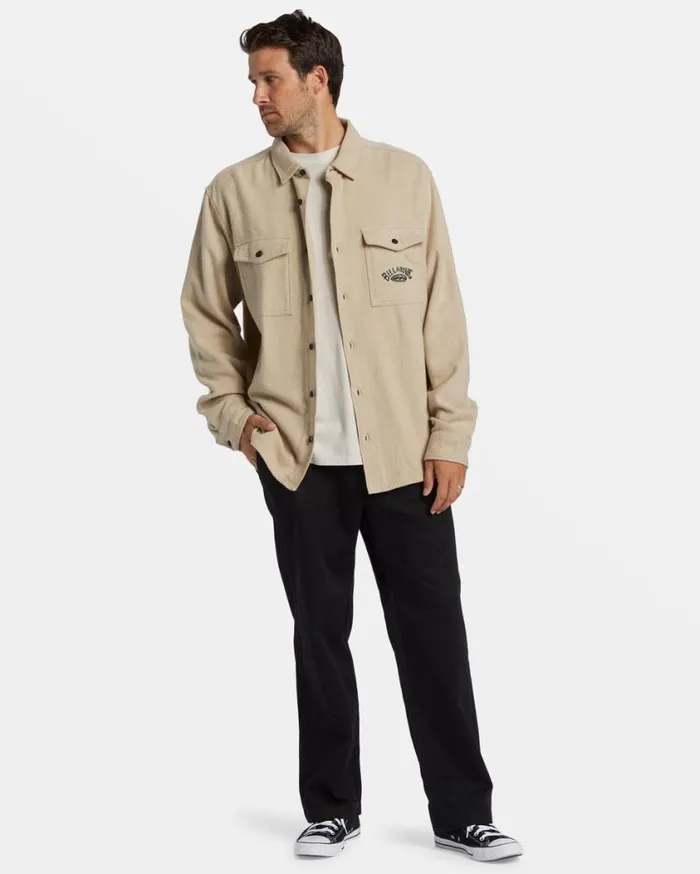 Billabong Bong Days Long Sleeve Shirt Sand Mens Shirts Billabong Bong Days Long Sleeve Shirt Sand Mens Shirts