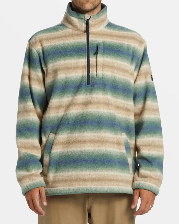 Billabong Boundary Polar Fleece Half Zip Pullover Dune Mens Hoodies and Fleece Billabong Boundary Polar Fleece Half Zip Pullover Dune Mens Hoodies and Fleece