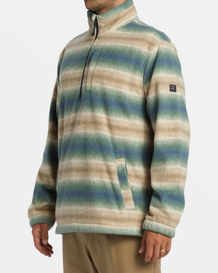 Billabong Boundary Polar Fleece Half Zip Pullover Dune Mens Hoodies and Fleece Billabong Boundary Polar Fleece Half Zip Pullover Dune Mens Hoodies and Fleece