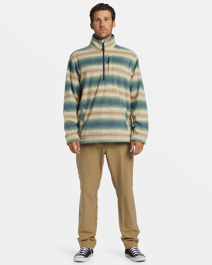 Billabong Boundary Polar Fleece Half Zip Pullover Dune Mens Hoodies and Fleece Billabong Boundary Polar Fleece Half Zip Pullover Dune Mens Hoodies and Fleece
