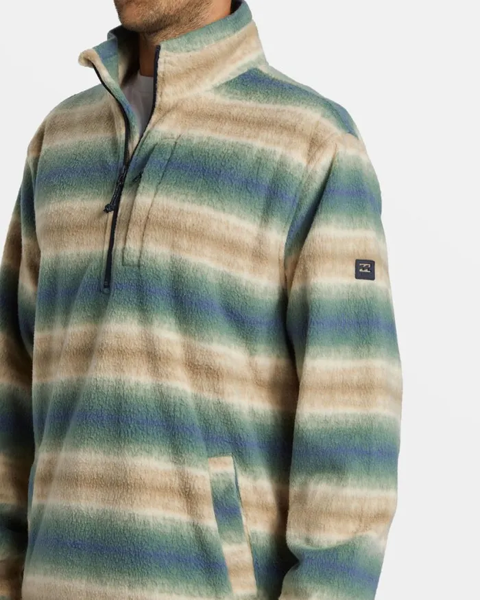 Billabong Boundary Polar Fleece Half Zip Pullover Dune Mens Hoodies and Fleece Billabong Boundary Polar Fleece Half Zip Pullover Dune Mens Hoodies and Fleece