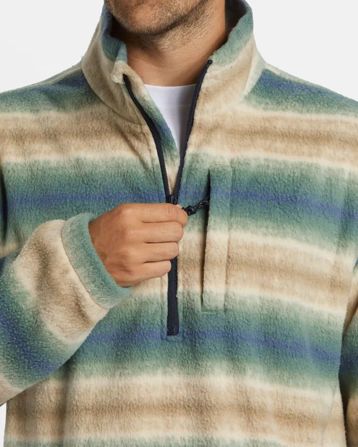 Billabong Boundary Polar Fleece Half Zip Pullover Dune Mens Hoodies and Fleece Billabong Boundary Polar Fleece Half Zip Pullover Dune Mens Hoodies and Fleece
