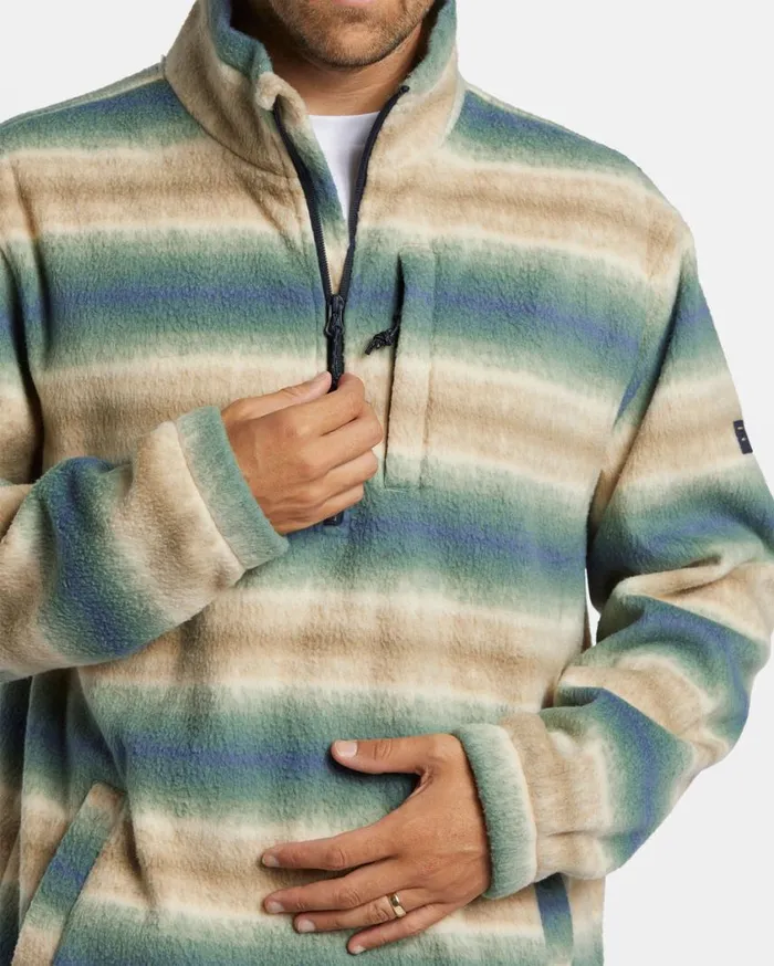 Billabong Boundary Polar Fleece Half Zip Pullover Dune Mens Hoodies and Fleece Billabong Boundary Polar Fleece Half Zip Pullover Dune Mens Hoodies and Fleece