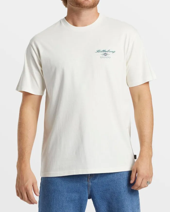 Billabong Crossboards TShirt Off White Mens TShirts Billabong Crossboards TShirt Off White Mens TShirts