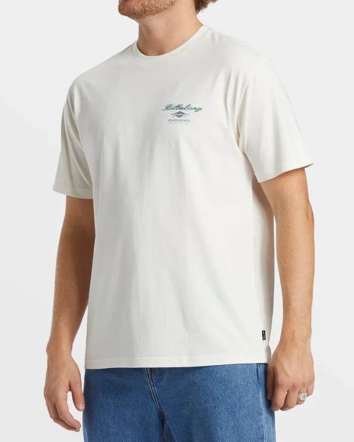 Billabong Crossboards TShirt Off White Mens TShirts Billabong Crossboards TShirt Off White Mens TShirts