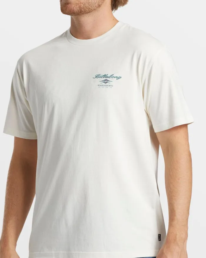 Billabong Crossboards TShirt Off White Mens TShirts Billabong Crossboards TShirt Off White Mens TShirts