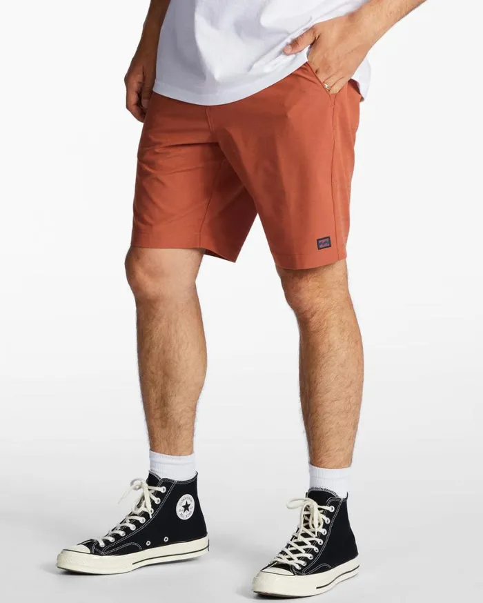 Billabong Crossfire Slub Submersible 19034 Shorts Red Clay Mens Shorts Billabong Crossfire Slub Submersible 19034 Shorts Red Clay Mens Shorts