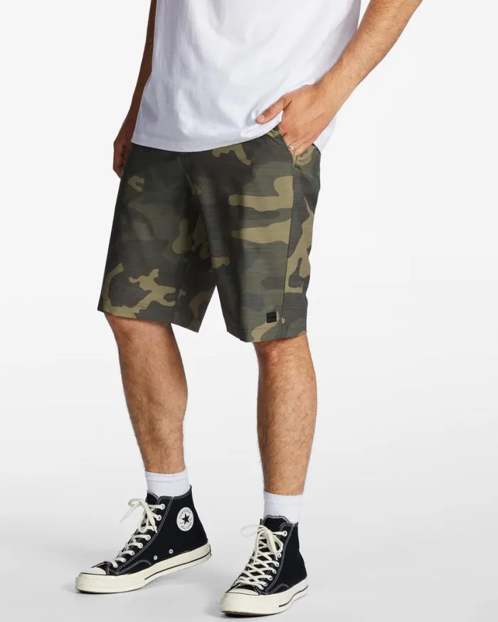 Billabong Crossfire Slub Submersible Shorts 21034 Green Camo Mens Shorts Billabong Crossfire Slub Submersible Shorts 21034 Green Camo Mens Shorts