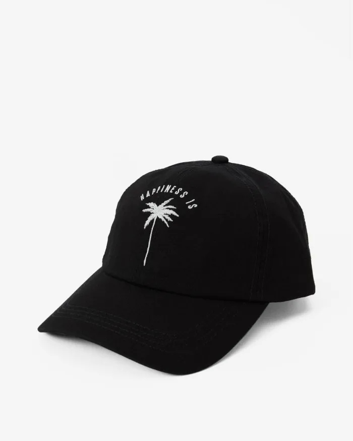 Billabong Dad Cap Strapback Hat Black Pebble Womens Hats and Beanies Billabong Dad Cap Strapback Hat Black Pebble Womens Hats and Beanies