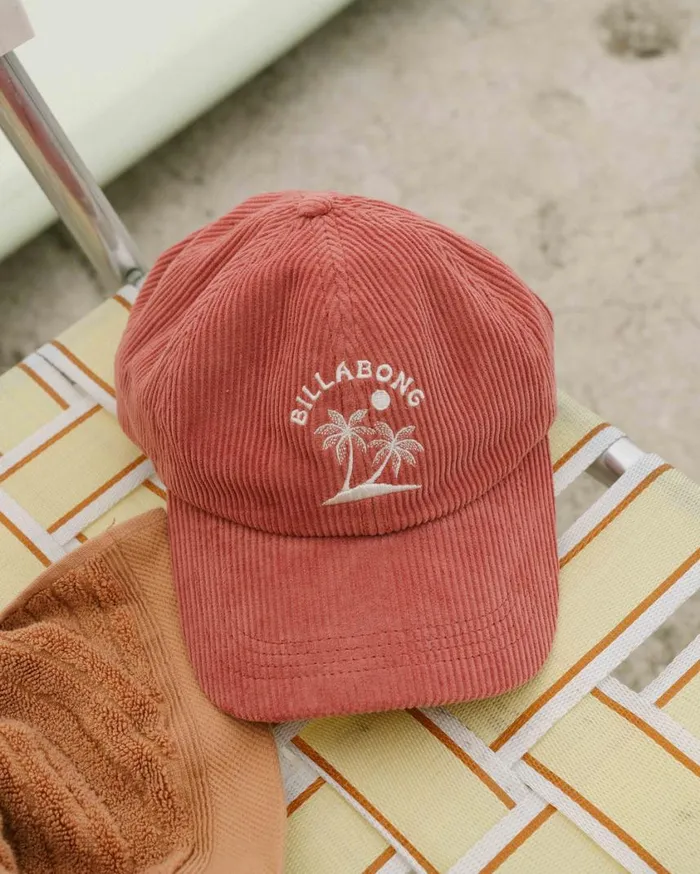 Billabong Dad Hat Strapback Hat Red Clay Womens Hats and Beanies