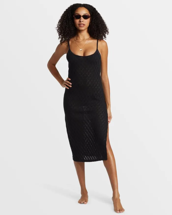 Billabong Day Dream Dress Black Pebble Womens Dresses