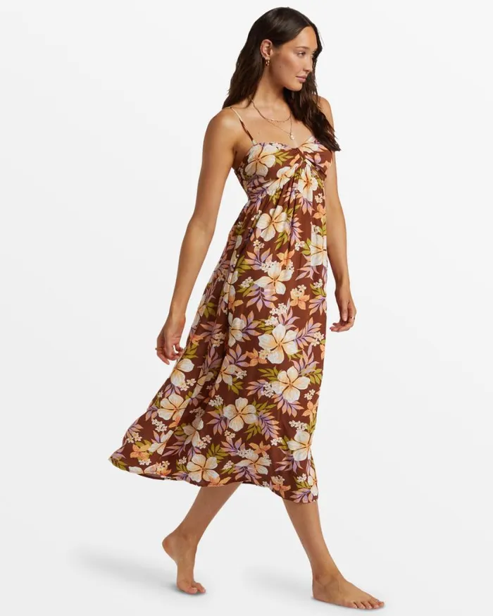 Billabong Daybreak Midi Midi Dress Toasted Coconut Womens Dresses Billabong Daybreak Midi Midi Dress Toasted Coconut Womens Dresses