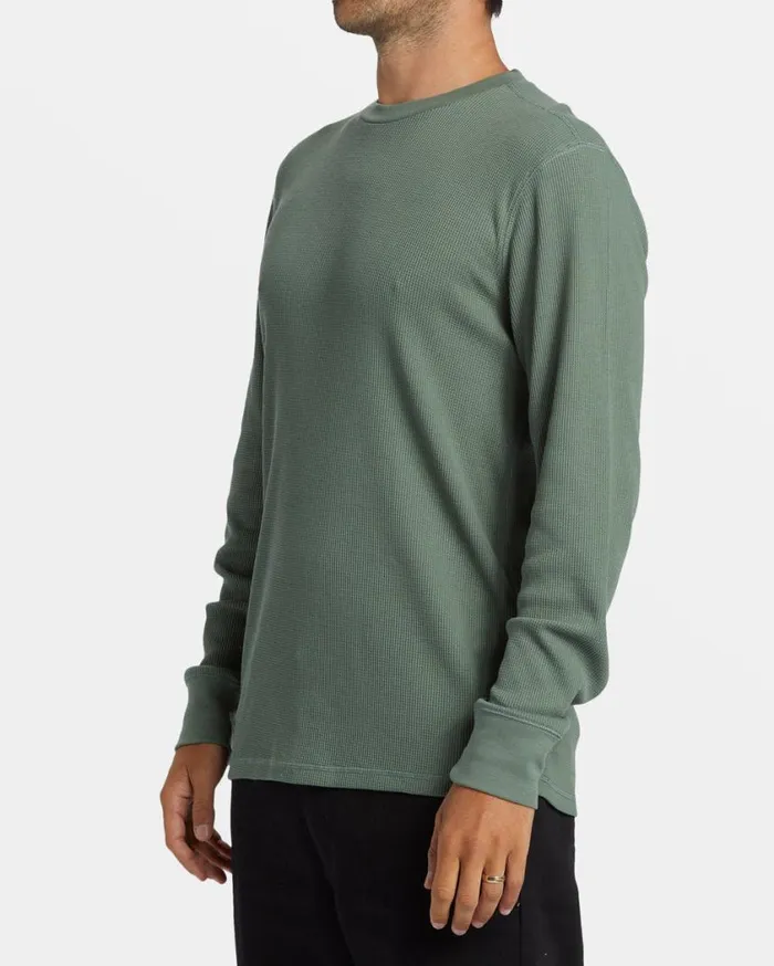 Billabong Essential Long Sleeve Thermal Top Fern Mens Essentials TShirts Billabong Essential Long Sleeve Thermal Top Fern Mens Essentials TShirts