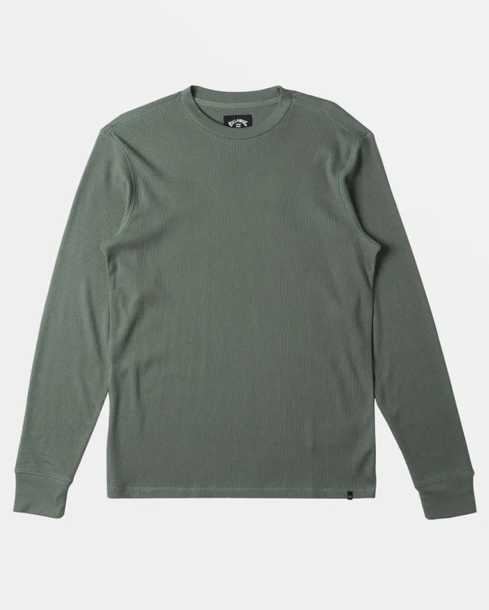 Billabong Essential Long Sleeve Thermal Top Fern Mens Essentials TShirts Billabong Essential Long Sleeve Thermal Top Fern Mens Essentials TShirts
