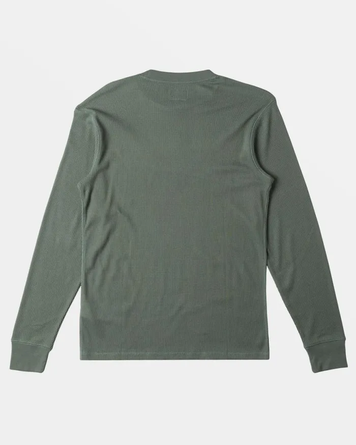 Billabong Essential Long Sleeve Thermal Top Fern Mens Essentials TShirts Billabong Essential Long Sleeve Thermal Top Fern Mens Essentials TShirts