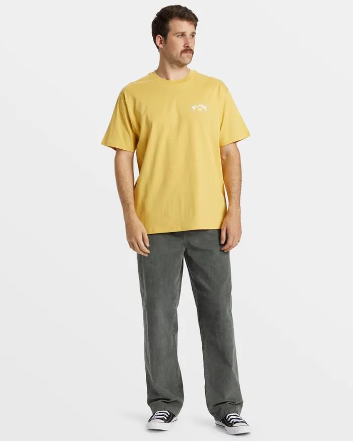 Billabong Exit Arch TShirt Sunny Mens TShirts Billabong Exit Arch TShirt Sunny Mens TShirts