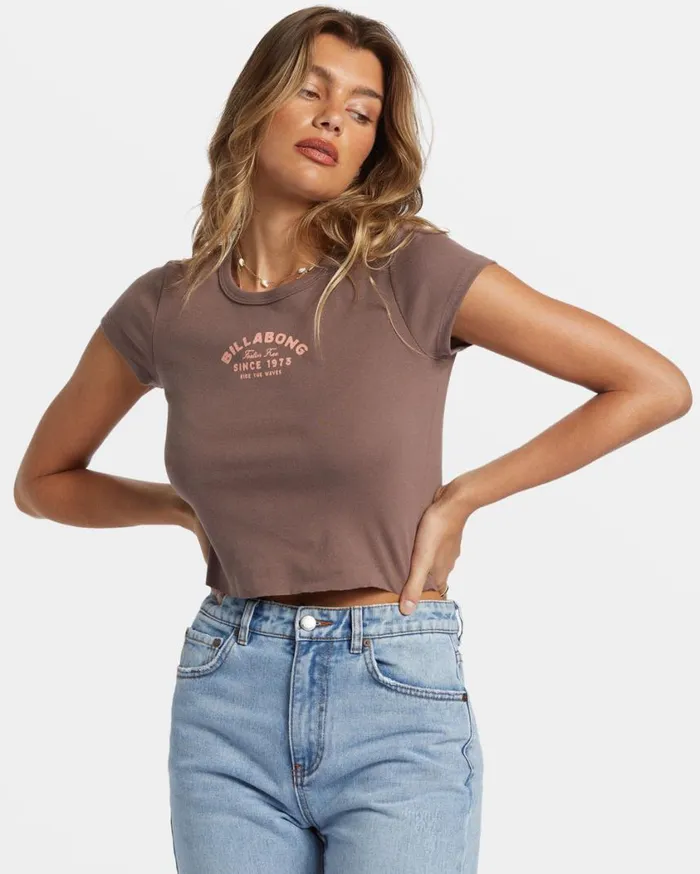 Billabong Feelin Free TShirt Kona Womens Tops