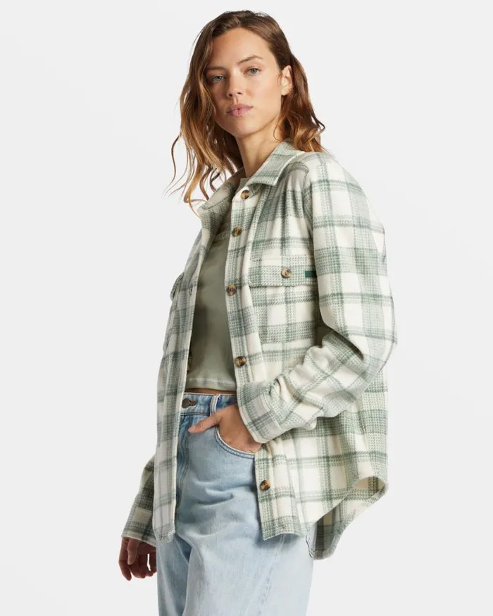 Billabong Forge Fleece Flannel Treehugger Womens Jackets Billabong Forge Fleece Flannel Treehugger Womens Jackets