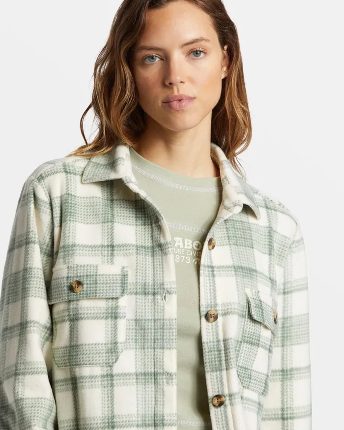 Billabong Forge Fleece Flannel Treehugger Womens Jackets Billabong Forge Fleece Flannel Treehugger Womens Jackets
