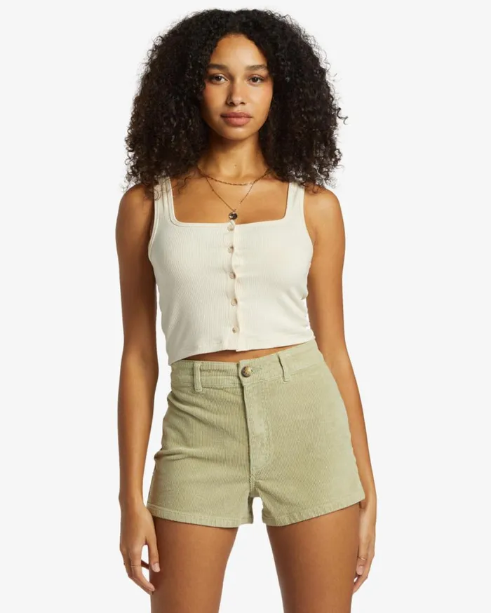 Billabong Free Fall Corduroy Shorts Avocado Womens Shorts