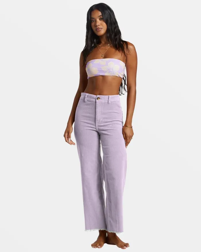 Billabong Free Fall WideLeg Corduroy Pants Tulip Womens Jeans and Pants