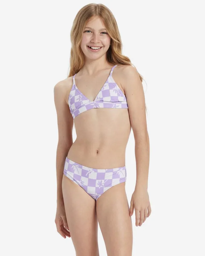 Billabong Girls Check Your Palm Banded Tri Set Bikini Set Peaceful Lilac Womens Girls039 Swimwear Billabong Girls Check Your Palm Banded Tri Set Bikini Set Peaceful Lilac Womens Girls039 Swimwear