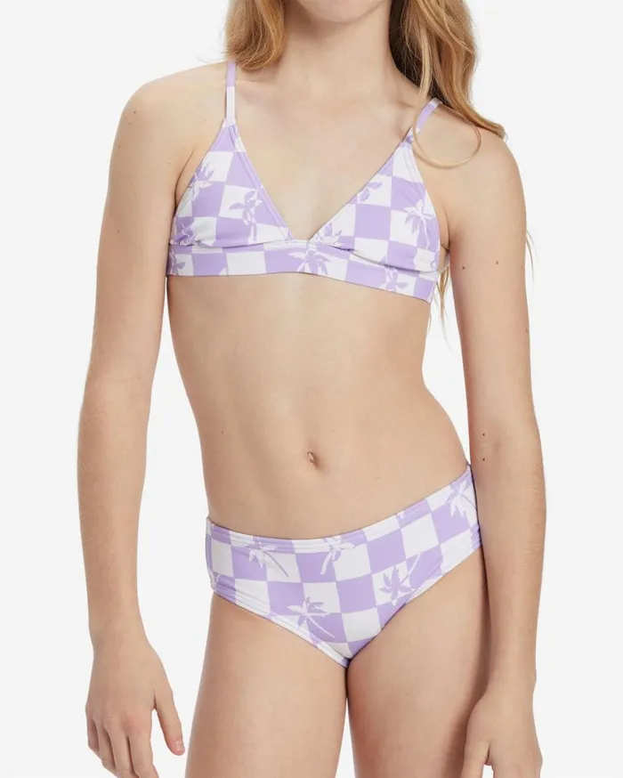 Billabong Girls Check Your Palm Banded Tri Set Bikini Set Peaceful Lilac Womens Girls039 Swimwear Billabong Girls Check Your Palm Banded Tri Set Bikini Set Peaceful Lilac Womens Girls039 Swimwear