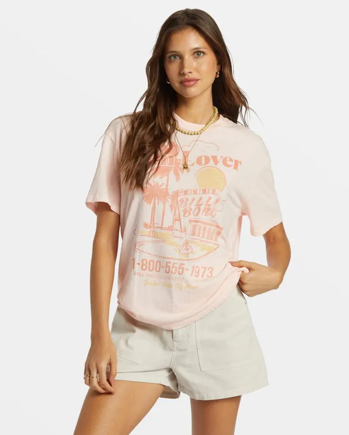 Billabong Golden State TShirt Feelin Peachy Womens Graphic Tees and Tanks