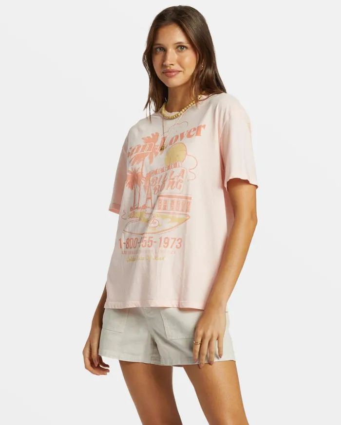 Billabong Golden State TShirt Feelin Peachy Womens Graphic Tees and Tanks Billabong Golden State TShirt Feelin Peachy Womens Graphic Tees and Tanks