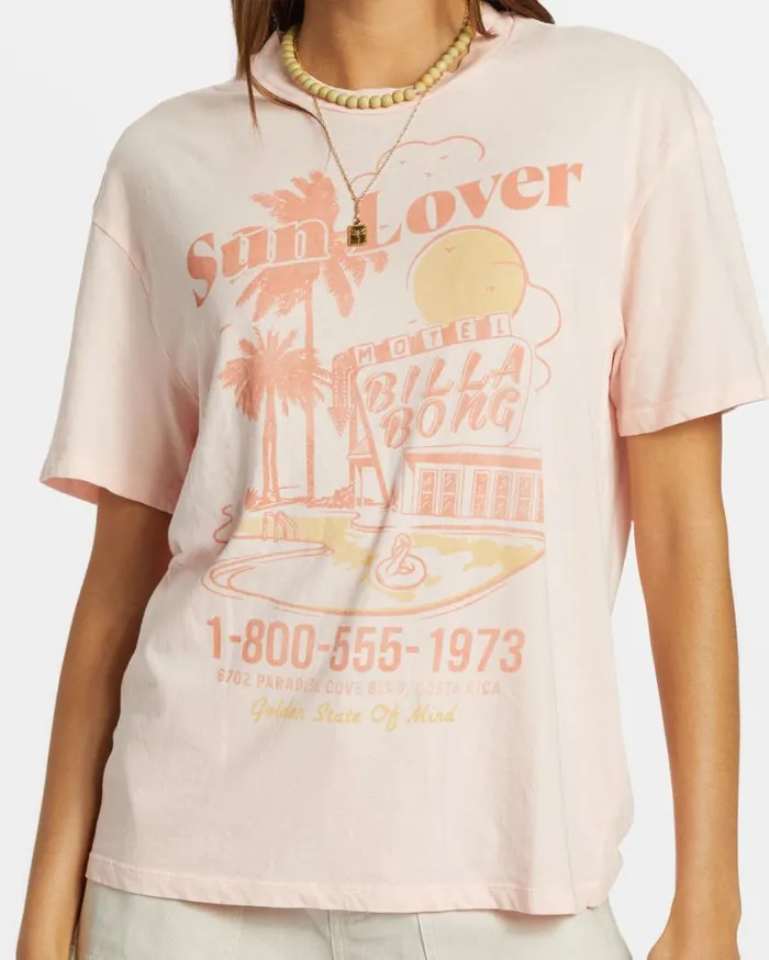 Billabong Golden State TShirt Feelin Peachy Womens Graphic Tees and Tanks Billabong Golden State TShirt Feelin Peachy Womens Graphic Tees and Tanks