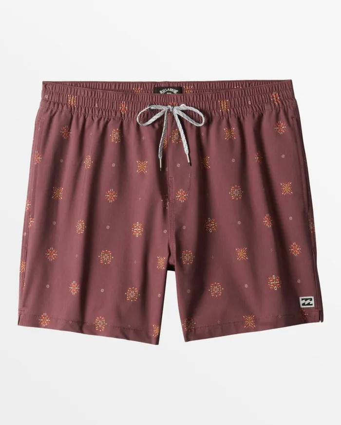 Billabong Good Times Layback Volleys Dusty Red Mens Layback Boardshorts