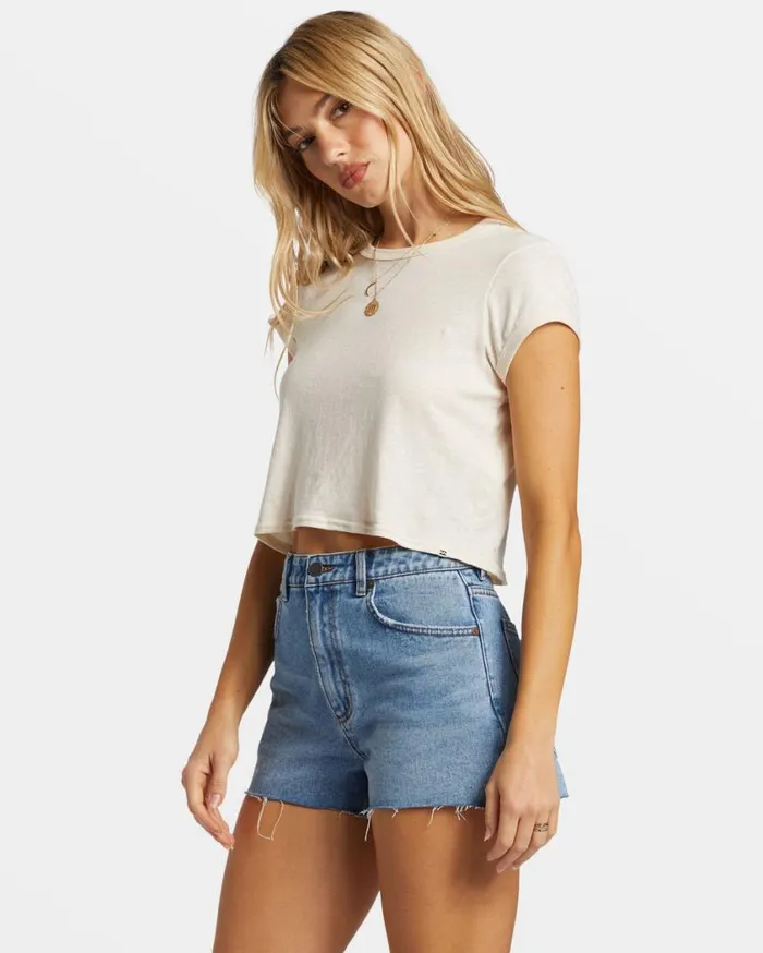 Billabong High Tides Denim Shorts Medium Surf Spray Womens Shorts Billabong High Tides Denim Shorts Medium Surf Spray Womens Shorts