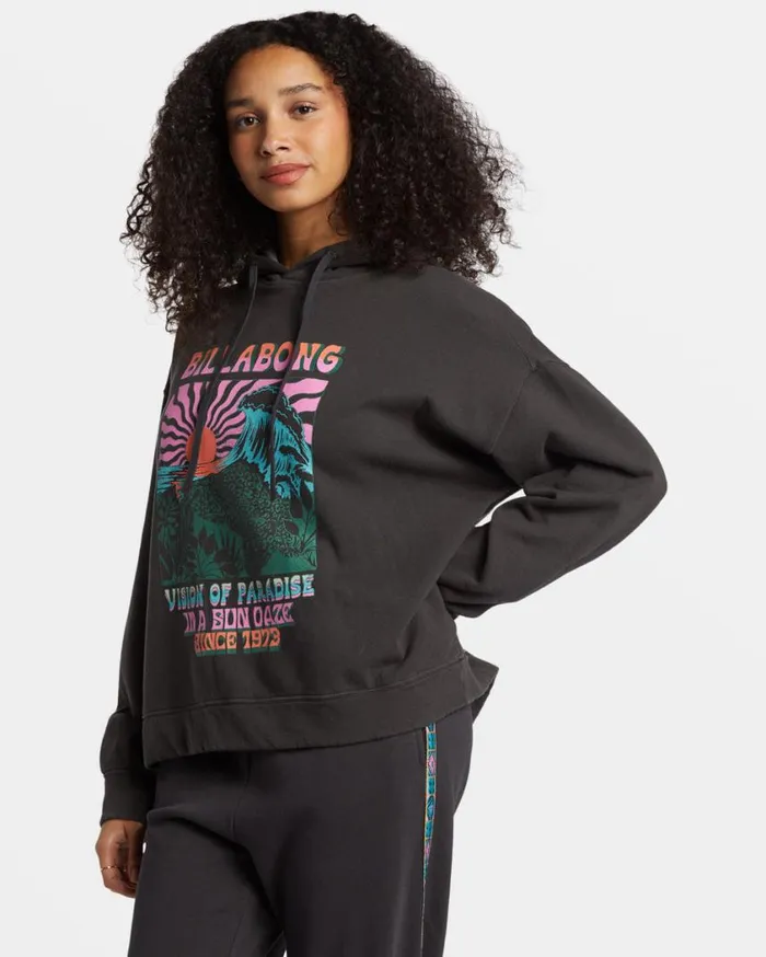 Billabong Keep It Up Pullover Hoodie Black Sands Womens Sweatshirts and Fleece Billabong Keep It Up Pullover Hoodie Black Sands Womens Sweatshirts and Fleece