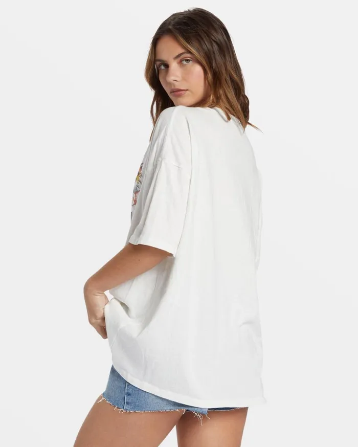 Billabong Kissed By The Sun TShirt Salt Crystal Womens Graphic Tees and Tanks Billabong Kissed By The Sun TShirt Salt Crystal Womens Graphic Tees and Tanks