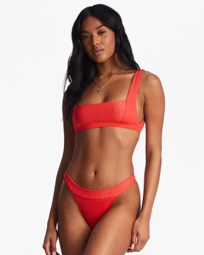 Billabong Lined Up Banded Hike Bikini Bottoms Bright Poppy Womens Bikinis Billabong Lined Up Banded Hike Bikini Bottoms Bright Poppy Womens Bikinis