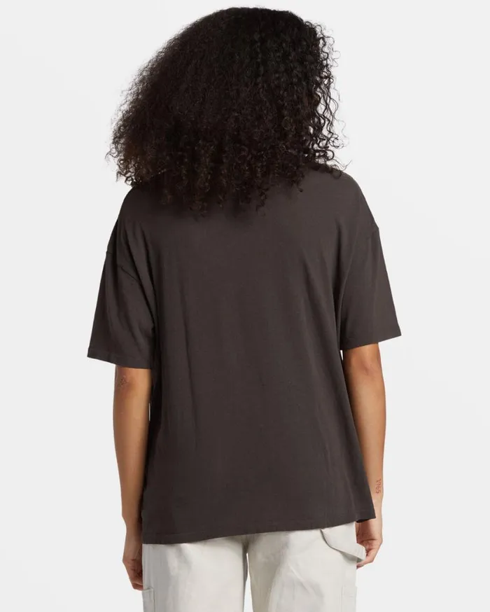 Billabong Natural Mystic TShirt Off Black Womens Tops Billabong Natural Mystic TShirt Off Black Womens Tops