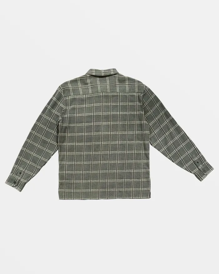 Billabong Offshore Jacquard Flannel Long Sleeve Shirt Fern Mens Shirts Billabong Offshore Jacquard Flannel Long Sleeve Shirt Fern Mens Shirts