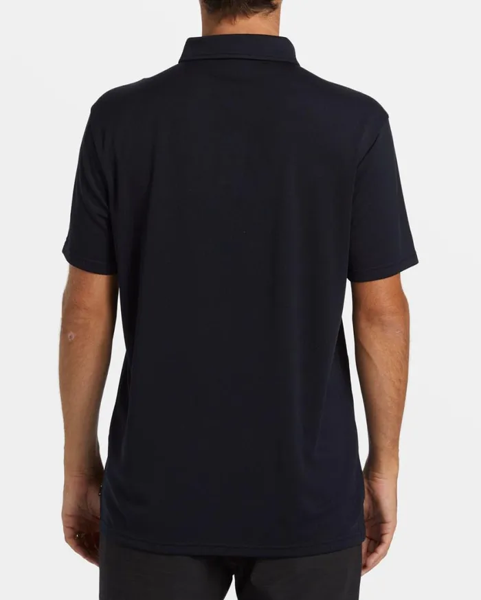 Billabong Offshore Short Sleeve Polo Tshirt Black Mens TShirts Billabong Offshore Short Sleeve Polo Tshirt Black Mens TShirts