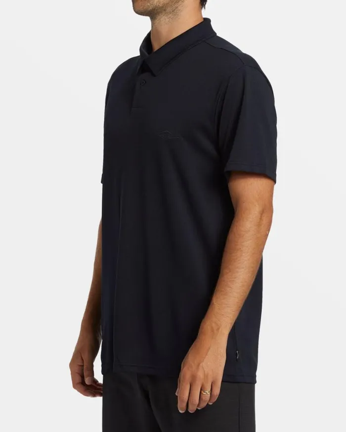 Billabong Offshore Short Sleeve Polo Tshirt Black Mens TShirts Billabong Offshore Short Sleeve Polo Tshirt Black Mens TShirts