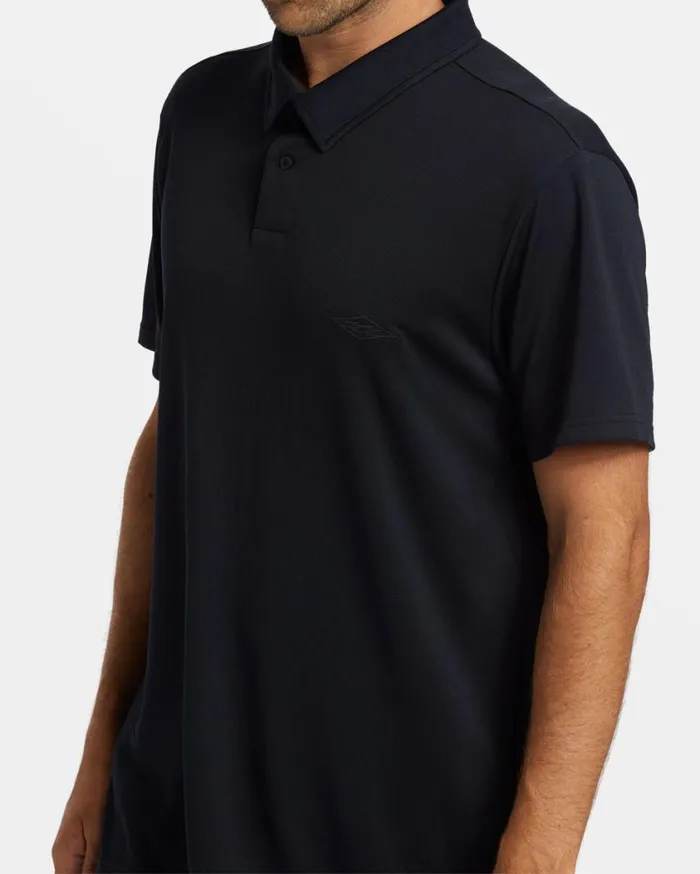 Billabong Offshore Short Sleeve Polo Tshirt Black Mens TShirts Billabong Offshore Short Sleeve Polo Tshirt Black Mens TShirts