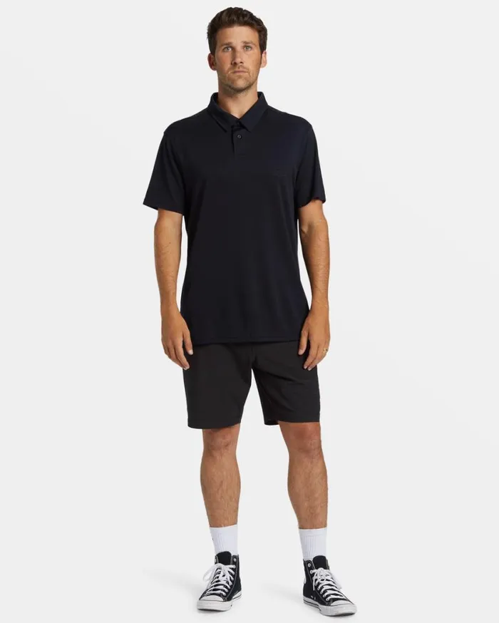 Billabong Offshore Short Sleeve Polo Tshirt Black Mens TShirts Billabong Offshore Short Sleeve Polo Tshirt Black Mens TShirts