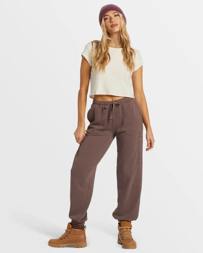 Billabong Palmin Elastic Waist Joggers Kona Womens Jeans and Pants Billabong Palmin Elastic Waist Joggers Kona Womens Jeans and Pants
