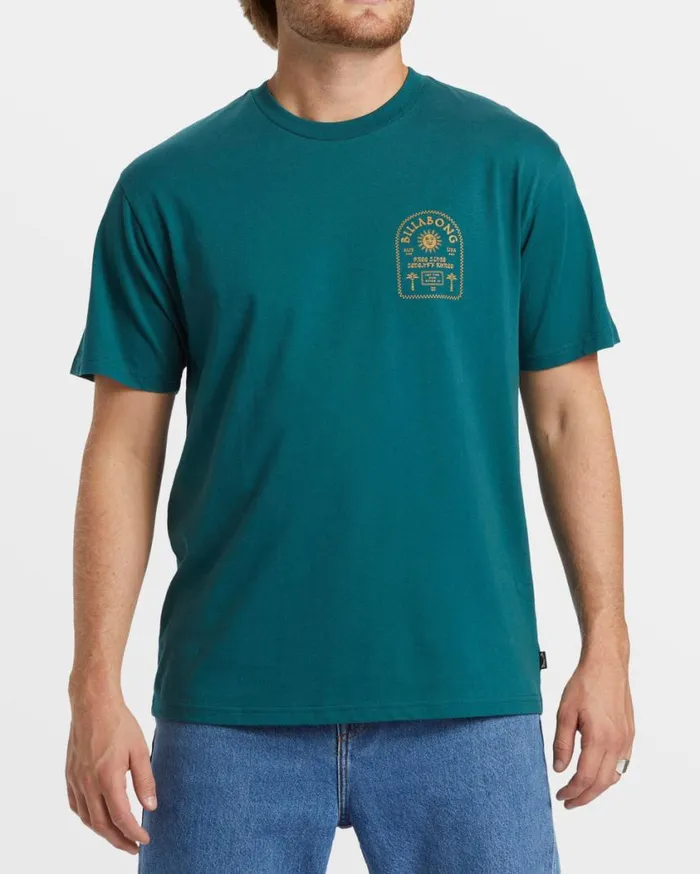 Billabong Portal TShirt Real Teal Mens TShirts Billabong Portal TShirt Real Teal Mens TShirts