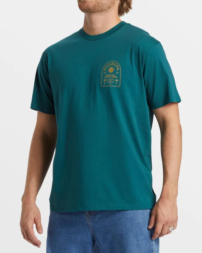 Billabong Portal TShirt Real Teal Mens TShirts Billabong Portal TShirt Real Teal Mens TShirts