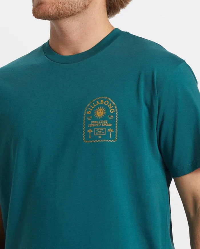 Billabong Portal TShirt Real Teal Mens TShirts Billabong Portal TShirt Real Teal Mens TShirts